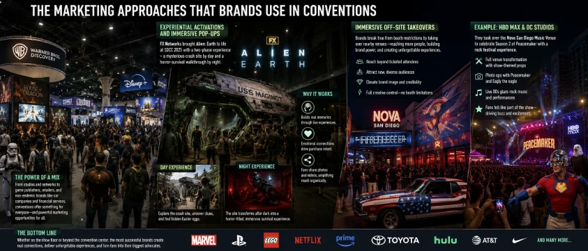Marketing at conventions and activations